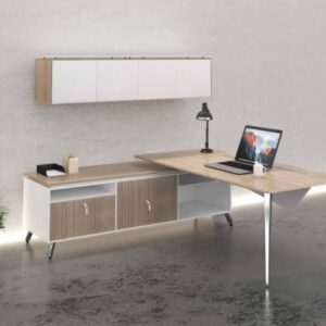 Corp Design Modern L-Shaped Desk with Storage