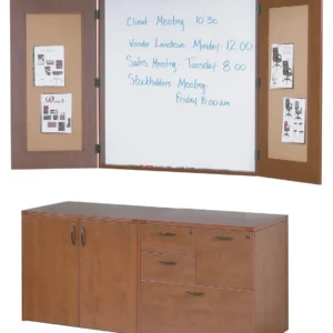 Office Star Conference Room Storage and Presentation Board Set installed