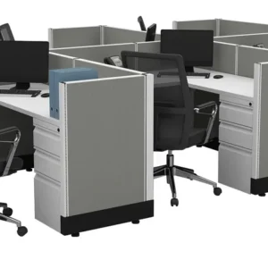 Office Star 6 Person Cubicle Systems installed