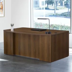 Office Star Bow Front Desk with Drawers installed