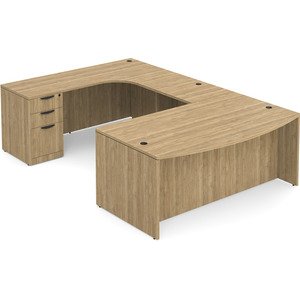 N9NE Classic Laminate Executive Bowfront U-Shape Desk 71″ x 107.5″ (CLAUD1000) installed