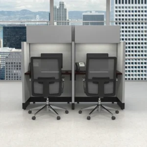 Office Star Call Center Cubicle for Two System installed
