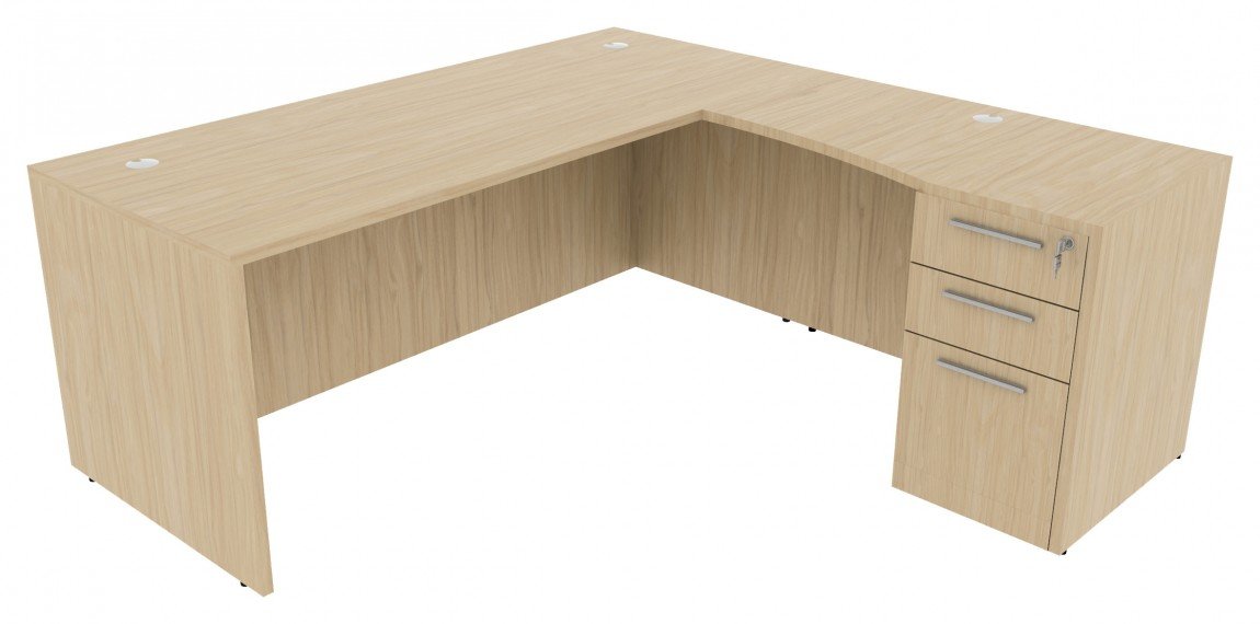 Corp Design L-Shaped Desk with Drawers