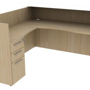 Corp Design L-Shaped Reception Desk with Drawers