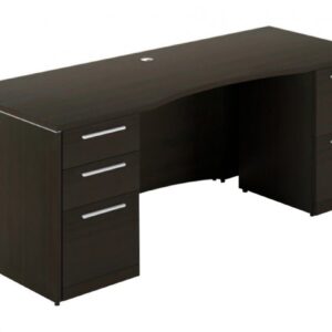Corp Design Pedestal Desk with Drawers