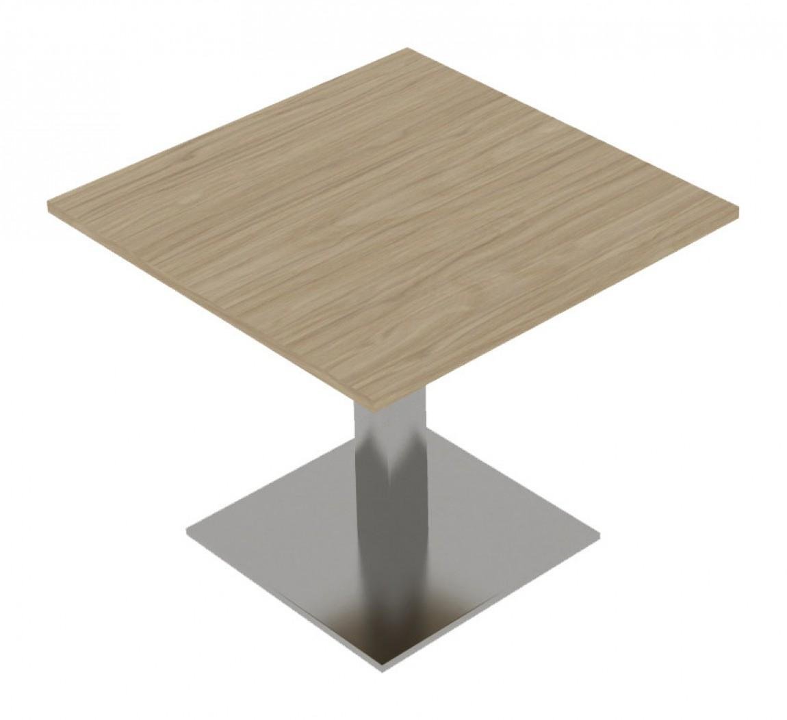 Corp Design Pranzo Standard-Height Square Table, 30" or 36" Top, Stainless Base