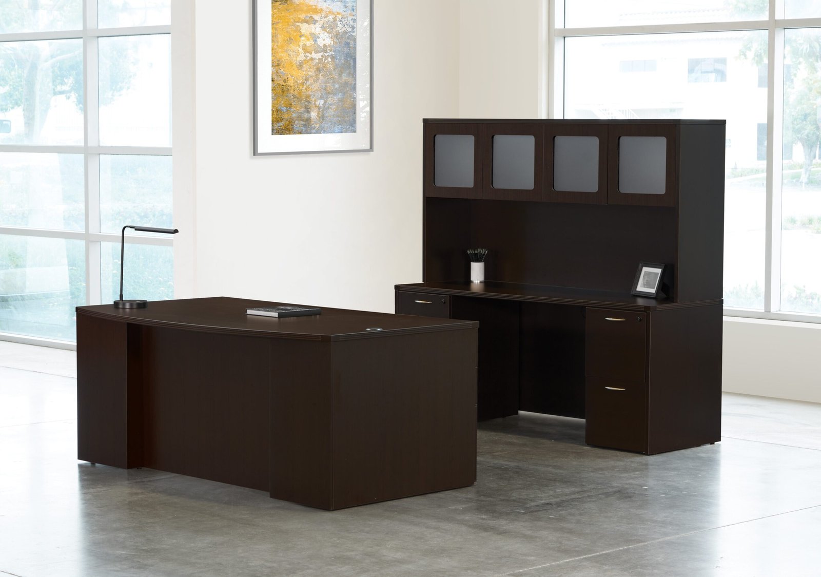 Office Star Napa StepFront Executive Office Suite (TYP211) installed in an office