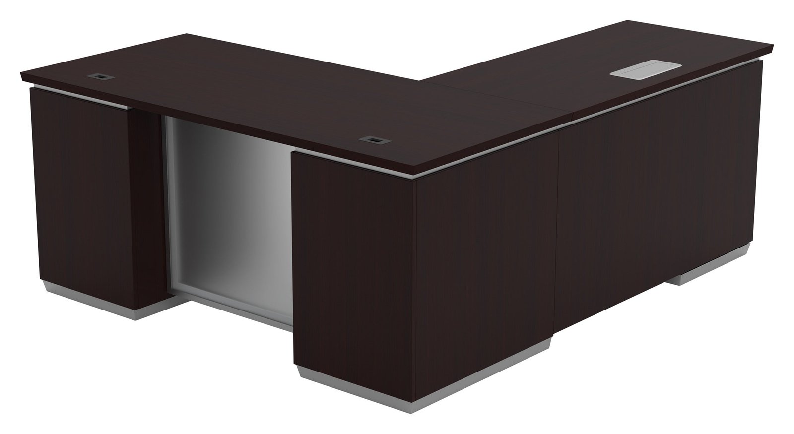 Office Star Tuxedo 66″ x 78″ L-Shaped Desk with Return, Left or Right installed
