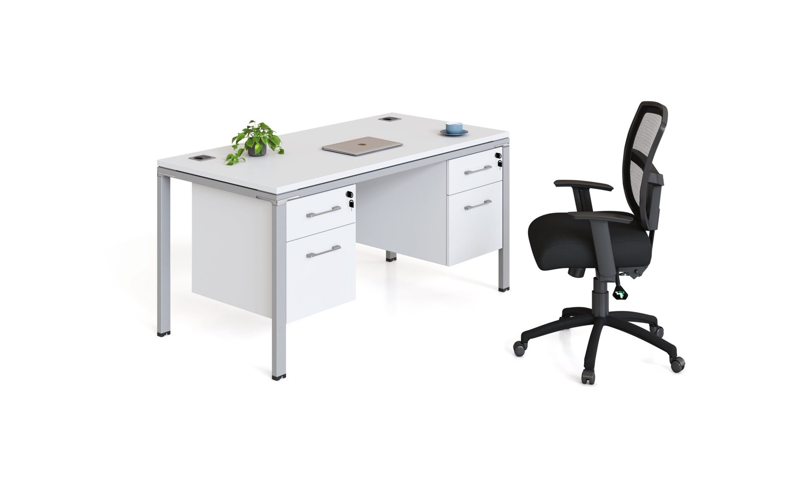 Boss Simple System Double Pedestal Desk (SGSD003) - Image 2