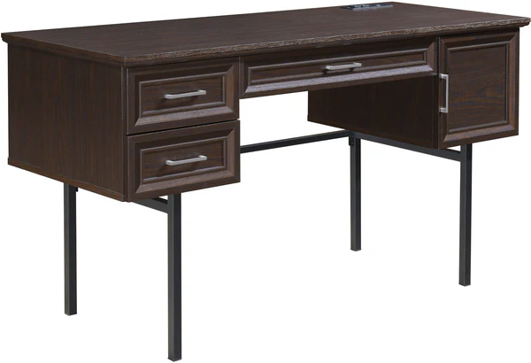 Office Star Jefferson Executive Desk with Power installed