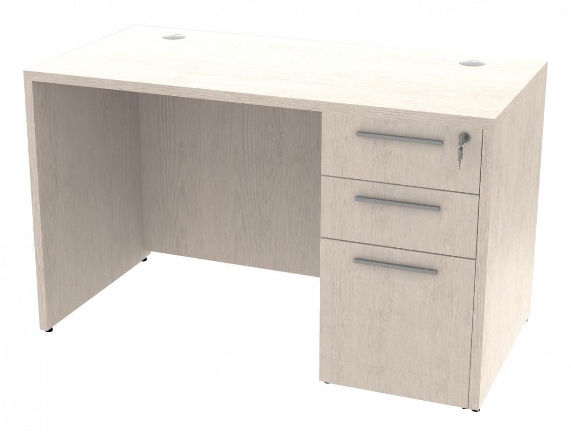 Corp Design Small Laminate Office Desk with Drawers
