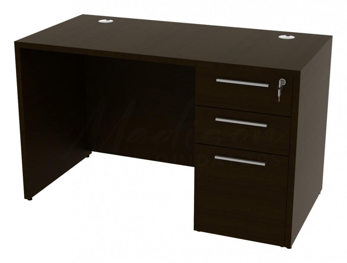Corp Design Small Laminate Office Desk with Drawers - Image 2
