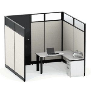 Friant Novo Monolithic High-Privacy Workstation installed