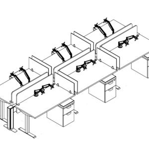 Friant My-Hite FMH-6015 Six-Person Height Adjustable Bench, 30″ x 60″ installed