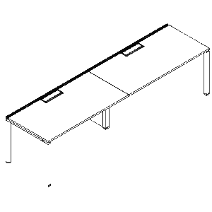 Friant Verity Two-Person Benching Workstations (FV-2001 – FV-2003) installed